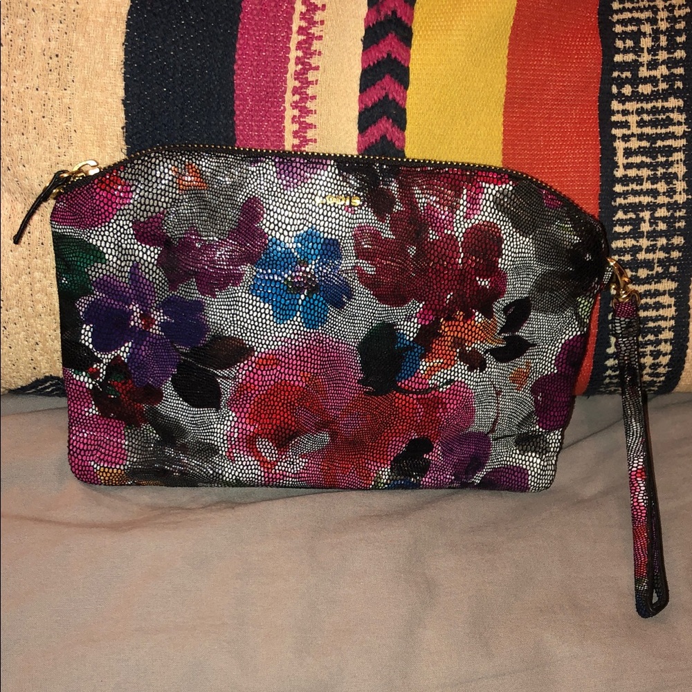 Lodis Leather Floral Women's Clutch